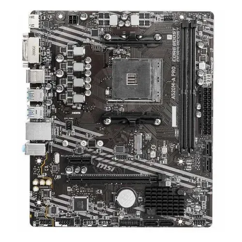 Материнская плата MSI A520M-A PRO (AM4/A520/2xDDR4/mATX/RAID/DVI, HDMI) (A520M-A PRO)
