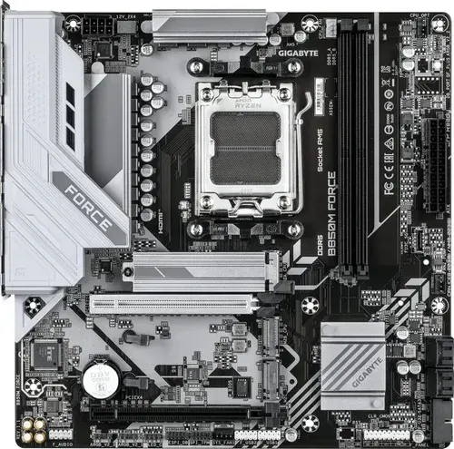 Материнская плата Gigabyte B850M FORCE черный/белый, AM5 AMD B850, 2xDDR5, mATX