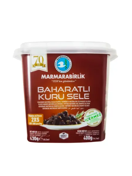 Marmarabirlik Маслины вяленые в кукурузном масле со специями 2XS, 430гр
