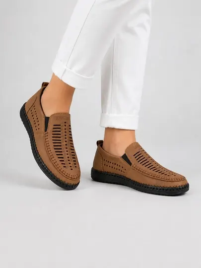Мужские летние мокасины, размеры 39-43, 3 разных цвета