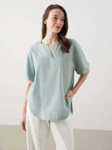 LC Waikiki Grace Блузка Из Льняной Смеси Для Женщин