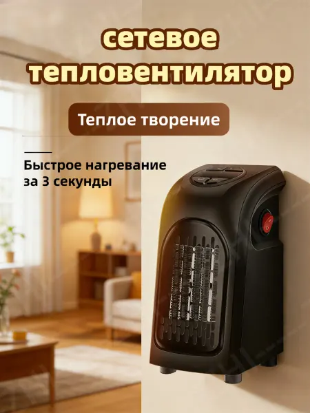 Настенный обогреватель с нагревом за 3 секунды