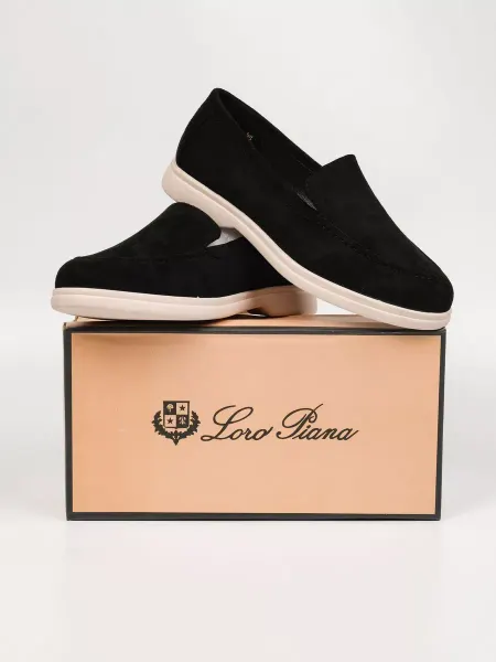 LoroPiana Лоферы замшевые классические