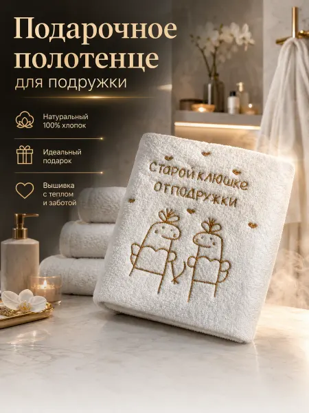 Сладкая фея Подарочное полотенце для подруги