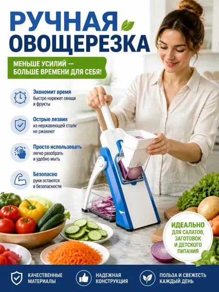 Ручная овощерезка многофункциональная