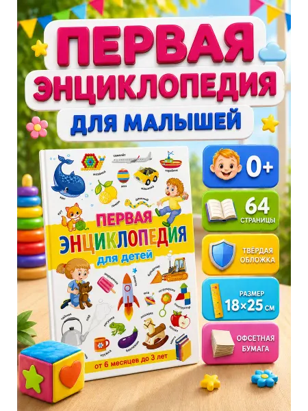 Владис Первая книжка для малышей от года до 3 лет