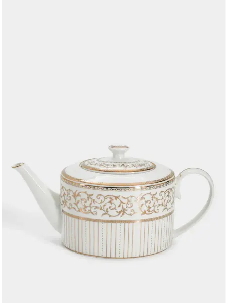 Pozzi Milano 1876 Чайник заварочный фарфоровый 1,2 л Golden