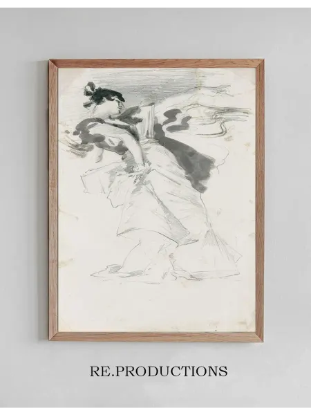 Re.productions Постер After ‘El-Jaleo’ - John Singer Sargent
