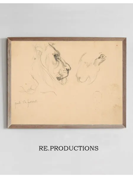 Re.productions Постер Sketchbook with views of Tours - Eugène Delacroix