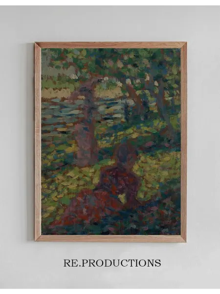 Re.productions Постер Woman in a Park - Georges Seurat