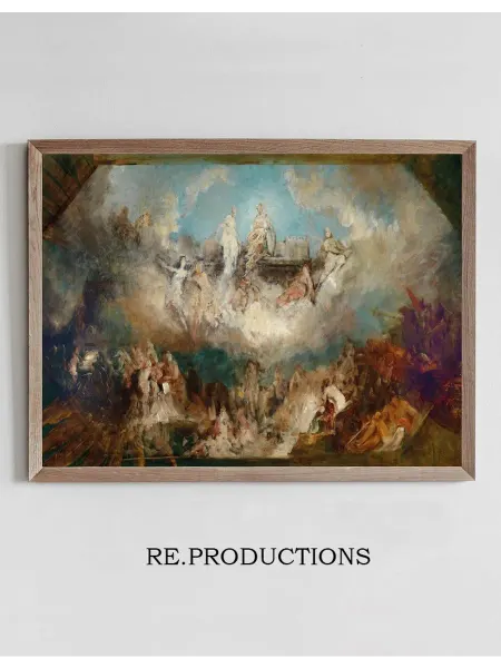 Re.productions Постер Sinking of the Nibelungen Stronghold - Hans Makart