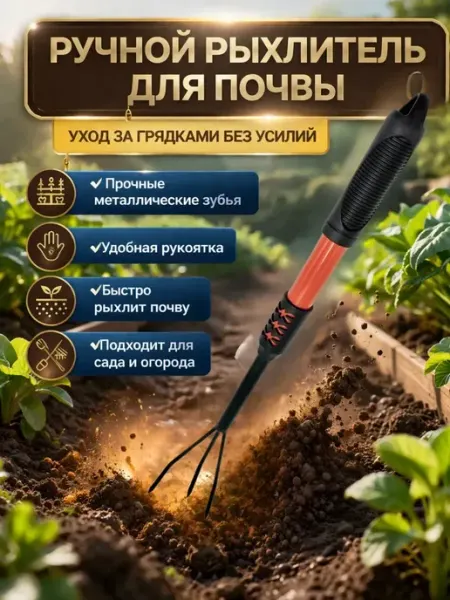 В 3 Рыхлитель для земли садовый инструмент, мини грабли