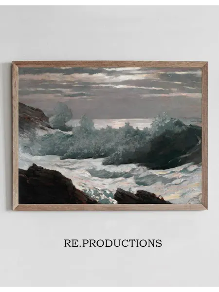 Re.productions Постер Early Morning After a Storm at Sea - Winslow Homer