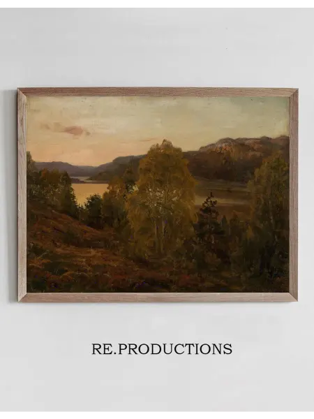 Re.productions Постер Høstaften,Mandal - Amaldus Nielsen