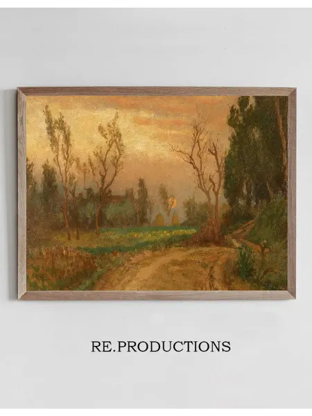 Re.productions Постер Near Villa Ansidei Perugia, Sunset - Elihu Vedder