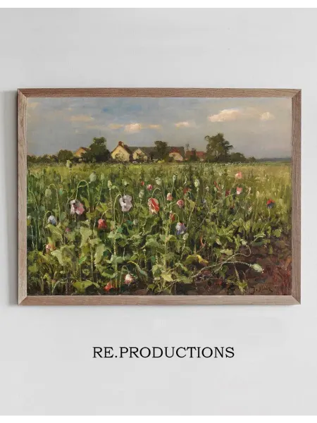 Re.productions Постер Blühender Mohn - Julius Sergius Klever