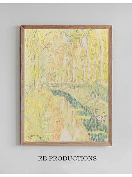 Re.productions Постер Vaart tussen bomen - Jan Toorop