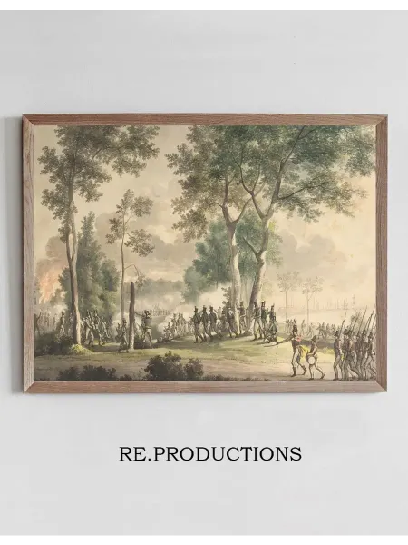Re.productions Постер Livjægernes udfald - Christoffer Wilhelm Eckersberg