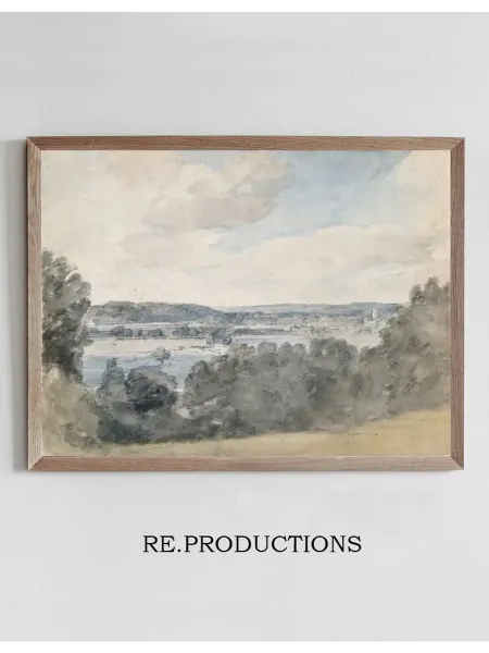 Re.productions Постер Dedham Vale, Suffolk, from near - John Constable