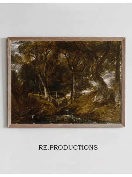 Re.productions Постер The Dell at Helmingham Park - John Constable