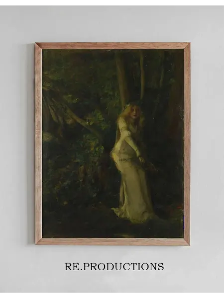 Re.productions Постер A Young Woman - Pascal-Adolphe-Jean Dagnan-Bouveret