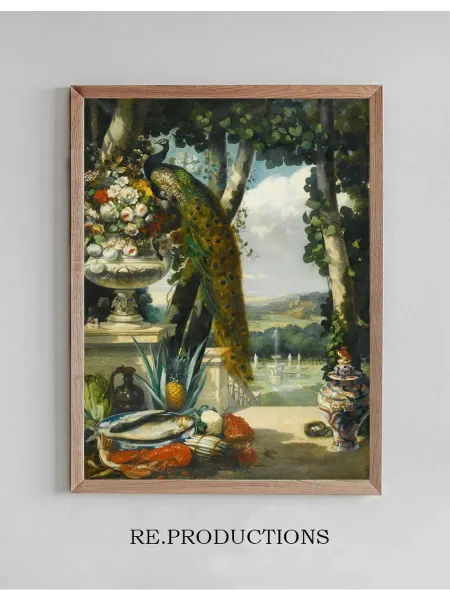 Re.productions Постер Still life with - Narcisse-Virgile Diaz de La Peña