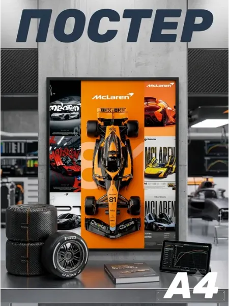 Наклейки за Копейки Постер на стену F1 McLaren