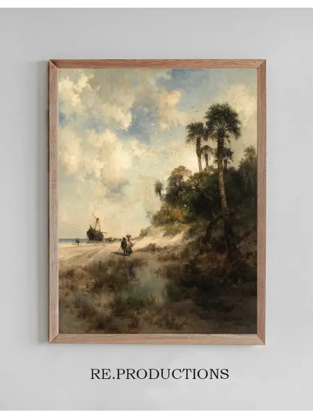 Re.productions Постер Fort George Island, Florida - Thomas Moran