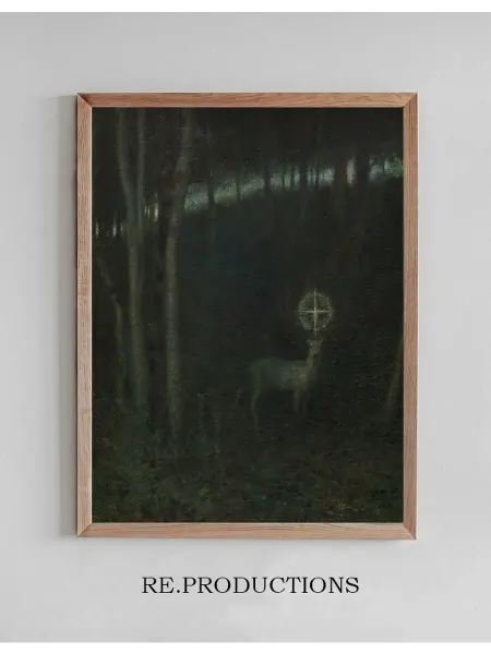 Re.productions Постер The Vision of Saint Hubert - Franz von Stuck