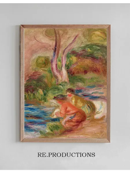 Re.productions Постер Les Laveuses - Pierre-Auguste Renoir