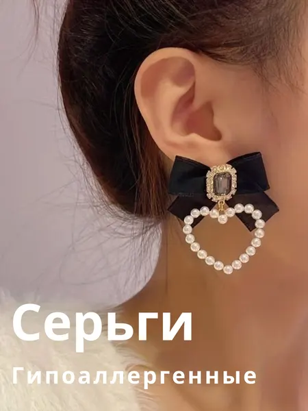 Серьги пусеты, Swarovski Zirconia