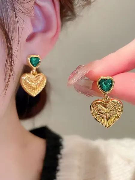 Серьги пусеты, Swarovski Zirconia