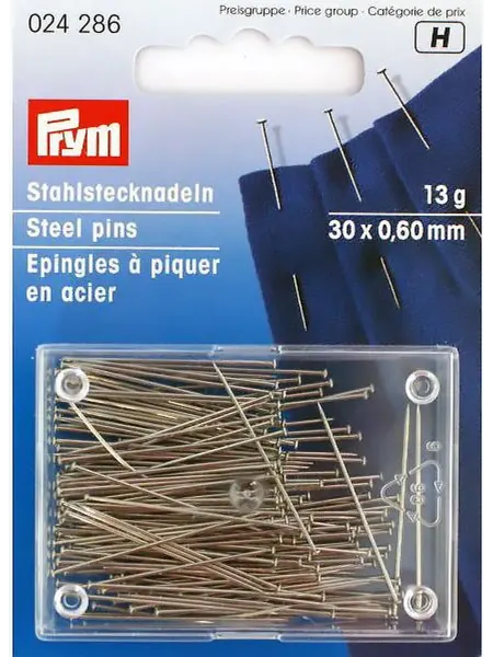 Prym Булавки-гвоздики 30х0,6мм в коробке 13г