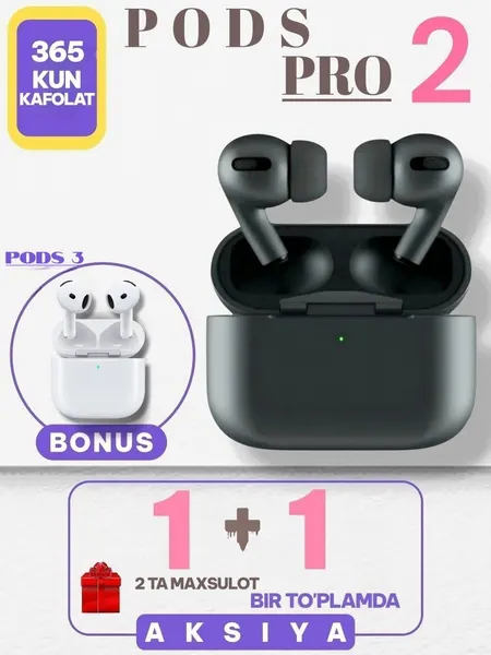Беспроводные Bluetooth наушники AirPods Pro, Pods 3, сенсорное управление