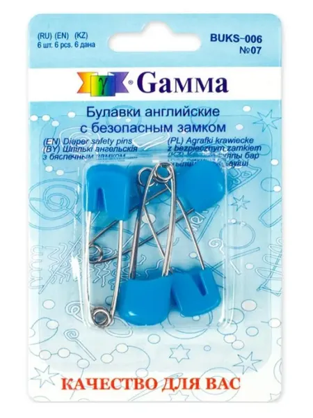 Булавки английские GAMMA, 40 мм, 6
