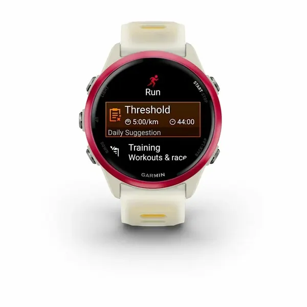 Смарт-часы Garmin Forerunner 570, 42mm, силиконовый ремешок, розовый