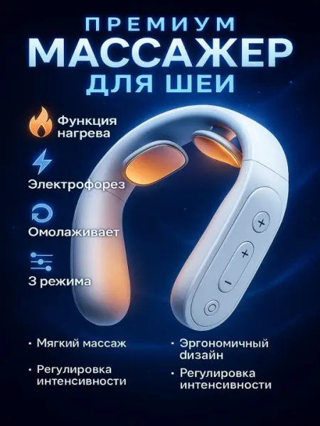 Массажер для шеи, от целлюлита, с инфракрасным нагревом, 3 режима
