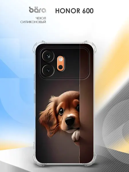 Чехол на Honor 600, Хонор 600, защитный, прозрачный с рисунком