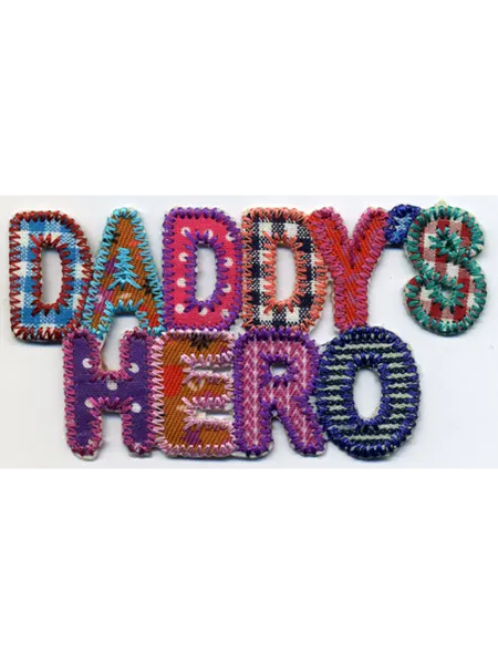 HKM Термоаппликация Daddyïs Hero, 7х3см, 1шт