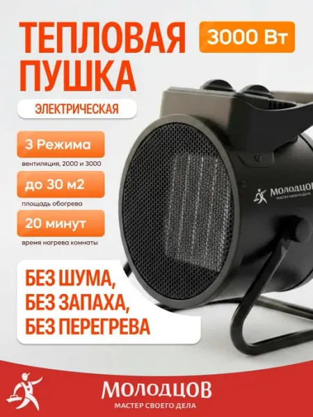МОЛОДЦОВ Тепловая пушка электрическая 3 квт