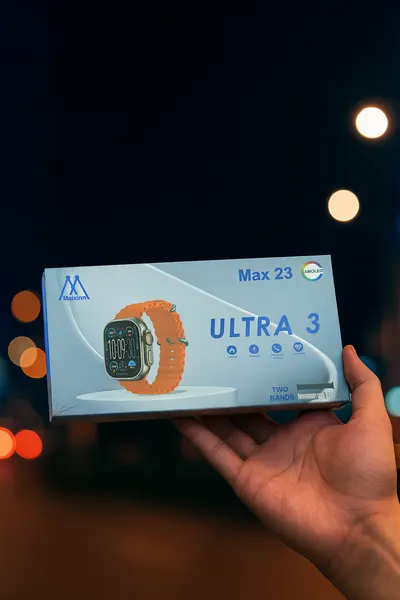 Умные часы Maxinn Ultra3, AMOLED дисплей, сенсорное управление, беспроводная зарядка