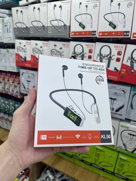 Беспроводные наушники KG-19 Neck Headset с Bluetooth и HiFi звуком.