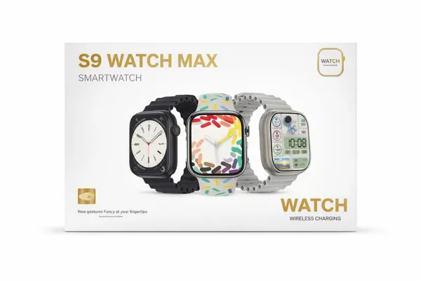 Умные часы S9 Watch MAX, стильный дизайн и функциональные возможности