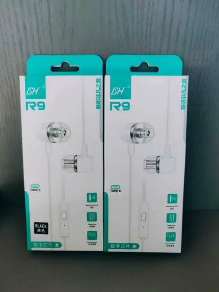 Проводные наушники GH R9 Type-C, высокое качество звука, комфорт и эргономичность.