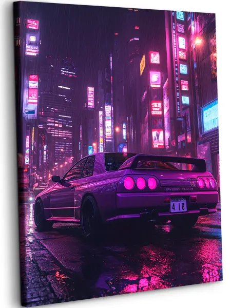 Art on Canvas Неоновый город Картина по номерам 40х50 см