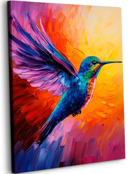 Art on Canvas Колибри Картина по номерам на холсте 40х50 см