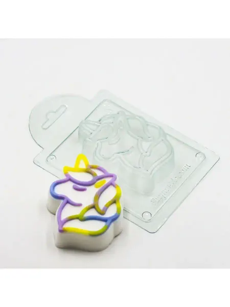 AnyMolds Пластиковая форма для мыла и шоколада Силуэт Единорга