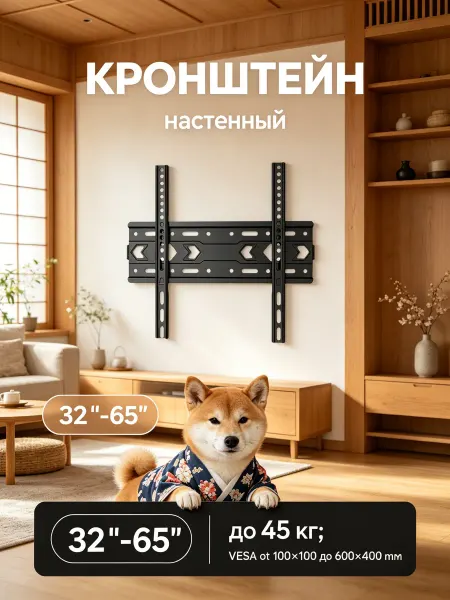 Home Team Кронштейн для телевизора настенный vesa 100-600