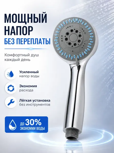 НИСО4 Лейка для душа без шланга 3 режима