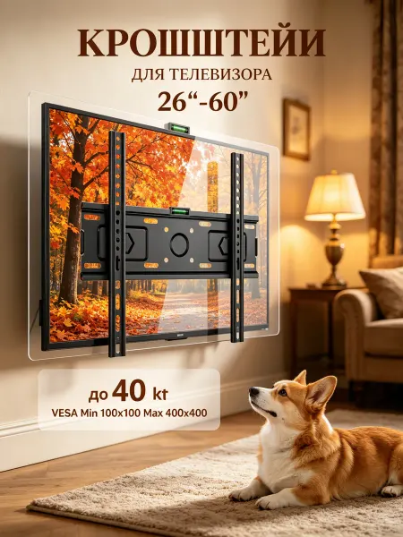 DREAMING HOUSE Кронштейн для телевизора 26-60" настенный прочный